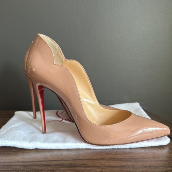 Christian Louboutins Hot Chick 100mm in Blush - Picture 4 of 11